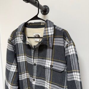 NWT! The North Face Men's Gray and Yellow Sherpa